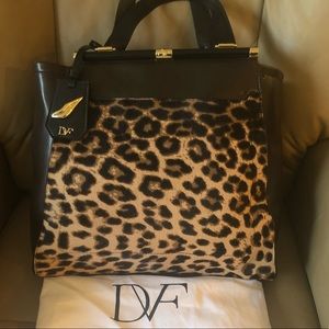 DVF Leopard Tote